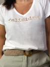Remera Felicidad dorado
