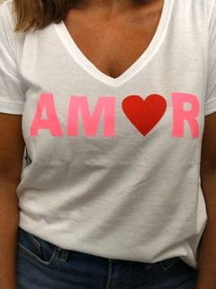 Remera AMOR corazon rojo - comprar online