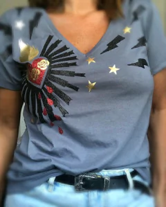 Remera Mystic love grey - comprar online