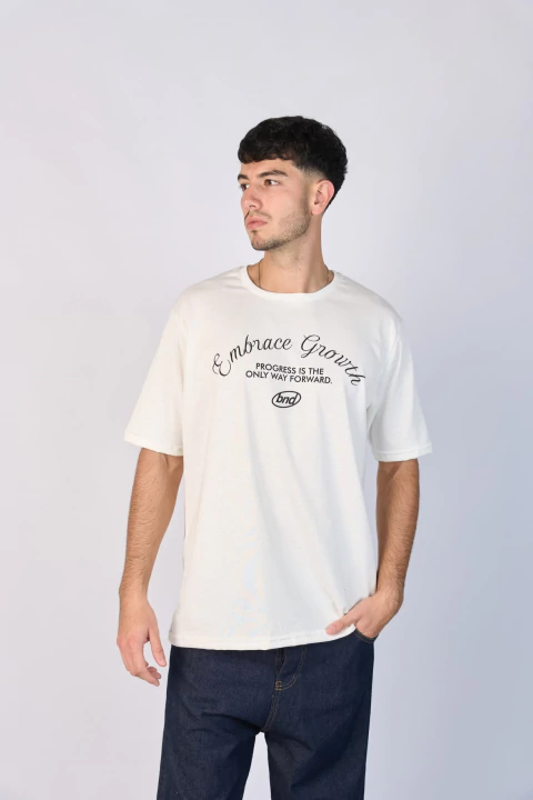 REMERA GROWTH REGULAR CRUDO