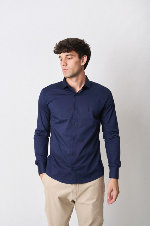 CAMISA WILL AZUL MARINO