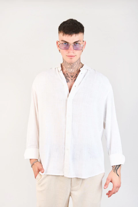 CAMISA KALA LINO CRUDO