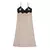 VESTIDO LENCERO HUESO Y NEGRO - comprar online