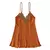 CAMISOLIN CORTO ENTALLADO NARANJA - comprar online
