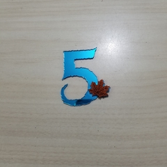 Aplique Azul Espelhado - Tema Frozen II (1 Unid) - Daqui Pra Li Artigos Para Festa LTDA	