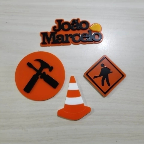 aplique tema construção