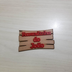 Placa Fazendinha MDF com Nome Acrílico (1 unid)