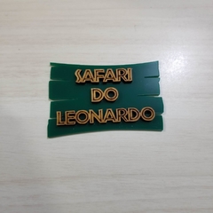 Aplique Duplo Tema Safari - Placa Safari com Nome MDF