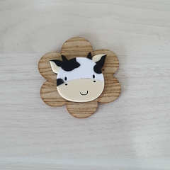 Tema Fazendinha - Tag MDF com Vaquinha Dupla(1 Unid) - comprar online