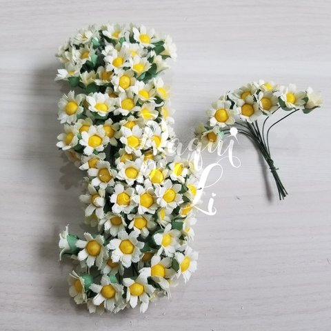 Flor de Papel Margarida Pct c/ 50 Unidades