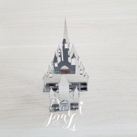 castelo frozen acrílico espelhado