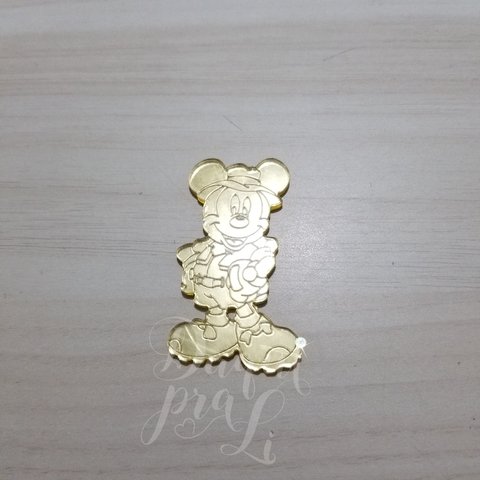 Mickey Safari - Aplique Espelhado (1 unid)