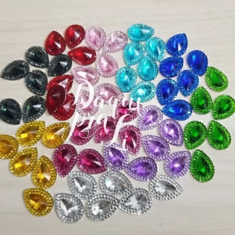 Chaton Diamantado Gota 13x18mm (10 Pçs)