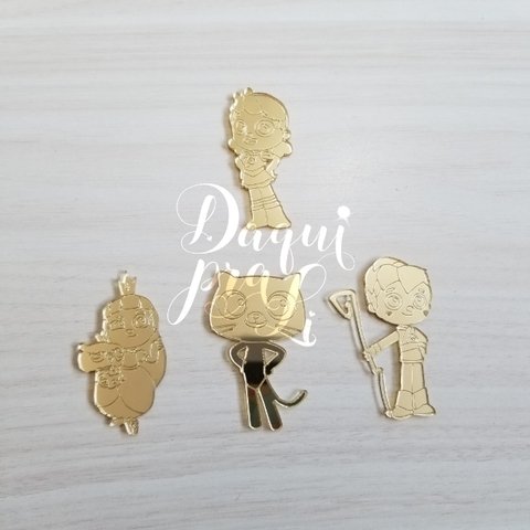 aplique espelhado Vera e o Reino do Arco-Íris