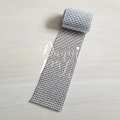 Manta de Strass Prata 58 cm (1 Peça)