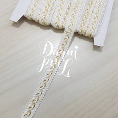 Passamanaria Ondinhas Bege/Dourado (9 Metros)