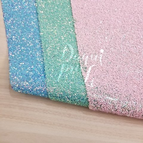 manta adesivada glitter flocado