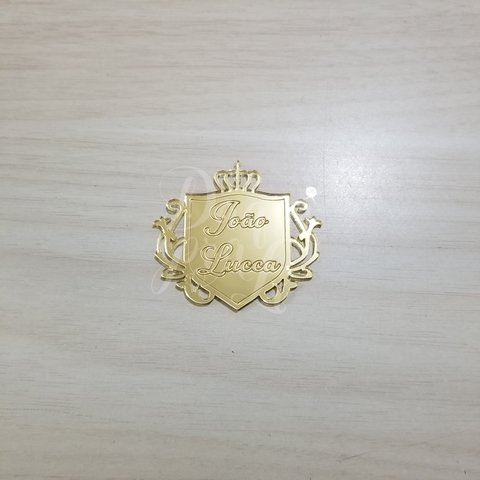brasão coroa com nome