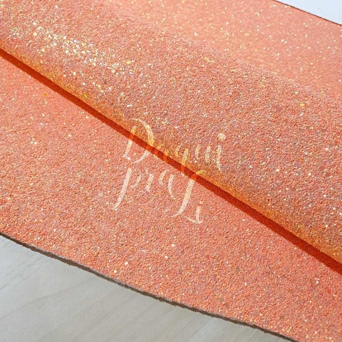 Corino Glitter Flocado Coral (50cm x 65cm)