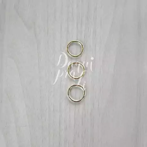 Argola Dourada de Metal ( 3 Unid)