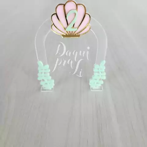 painel acrilico sereia