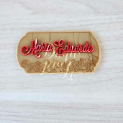Tema Branca de Neve - Moldura 7 anões com Nome (1 unid)
