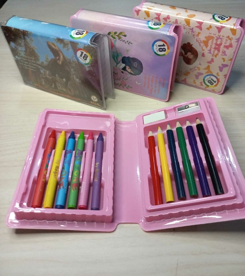 Estojo de Colorir 18 Pçs ( 1 Unid) - comprar online