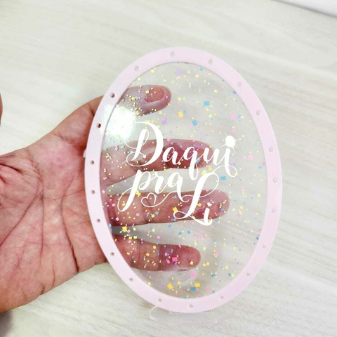 acrilico circo com furo para led 