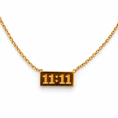 COLLAR 11:11 ACERO DORADO
