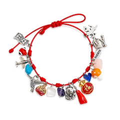 PULSERA SIETE NUDOS - GUAYOYITA AMULETOS