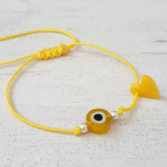 PULSERA TURCA PLATA 925 - GUAYOYITA AMULETOS