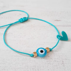 PULSERA TURCA ORO - GUAYOYITA AMULETOS