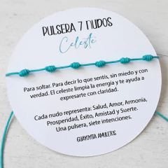PULSERA 7 NUDOS COLORES