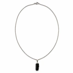 COLLAR ACERO PIEDRAS - comprar online