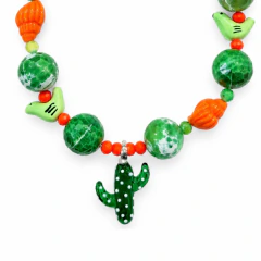COLLAR CACTUS VERDE
