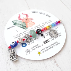 PULSERA ZODIACO - GUAYOYITA AMULETOS