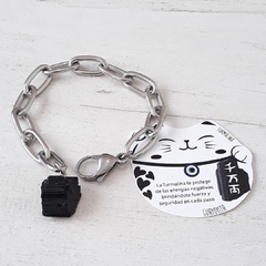 PULSERA AMULETO ACERO - comprar online