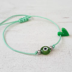 PULSERA TURCA ACERO - GUAYOYITA AMULETOS