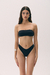 Top Strapless Basic de microfibra negro - comprar online