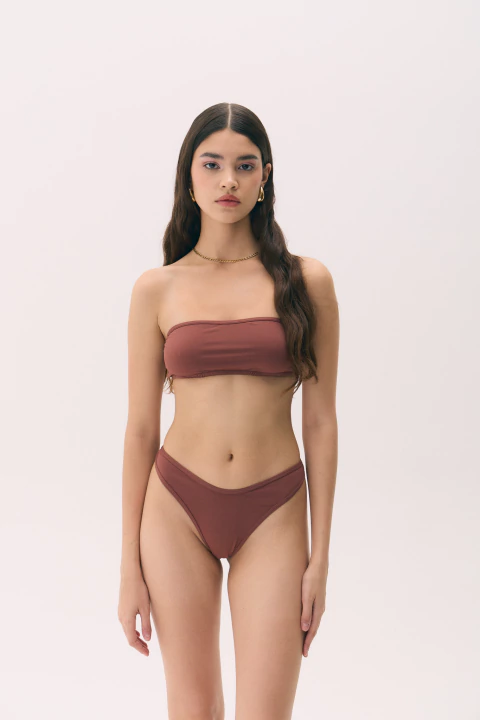 Top Strapless Basic de microfibra - comprar online