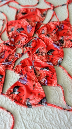 Conjunto Bikini Mar Garza rojo en internet