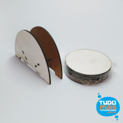 Kit Porta Copo Redondo em MDF (6unidades) na internet