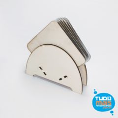 Kit Porta Copo Quadrado em MDF (6unidades)