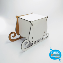 Caixa de Caneca Natal em MDF Acetinado