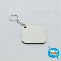 Chaveiro Quadrado em MDF (6 unidades) - comprar online