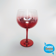 Taça de Vidro Gin 600ml Vermelho