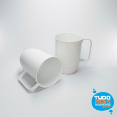 Caneca Alumínio Branca 550ml Resinada na internet