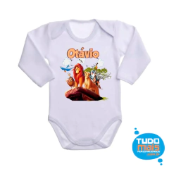 Body Infantil Branco Manga Longa na internet