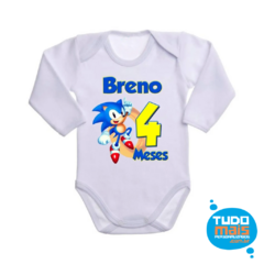 Body Infantil Branco Manga Longa