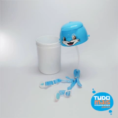 Garrafa Plastico 400ml Azul c/ tampa Rostinho - comprar online